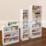 Fashion white wooden kids bookcases/children bookshelf