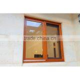 Wood Color Aluminium Sliding Glass Window thumbnail-3