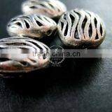 13x18mm Vintage Antiqued Silver Water Flow Engraved Oval Alloy Beads DIY Beading Supplies 3993012 thumbnail-3