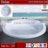 2015 Good Design Freestanding Round Bathtub With Round Bathtub Dimensions, Acrylic White Color Round Bath Tub Drop-in