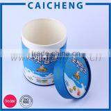 High Quality Matt Printed White Round Cardboard Boxes With Lids