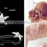 HP229 New Crystal Starfish Hairpin Clip Jewelry thumbnail-2