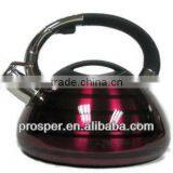 3L Whistling Kettle Red Colour Stainless Steel Water Kettle