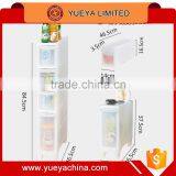 Plastic Knock-down Transparent Storage Box With Wheels -small Size thumbnail-2