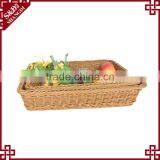Wholesale Handwoven Rattan Storage Dough Proofing Poly Rattan Plastic Bread Basket thumbnail-3