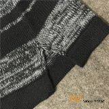 Short Sleeves Crew Collar Stripe Slit Sweater for Men thumbnail-5