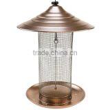 COPPER ANTIQUE LOOKING BIRD FEEDER,LUXURY DESIGN BIRD FEEDER WITH METAL TRAY AND HANGER thumbnail-1
