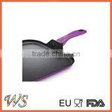 Non Stick Fry Cooking Pan With Purple Handle thumbnail-2