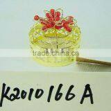 Valentine Golden Round Metal Gift Packaging Box thumbnail-1