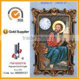 Catholic Sculpture Souvenir Wall Clock for Home Deco Garden Deco thumbnail-1
