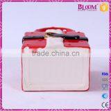 Handmade Craft Ceramic Christmas Red Gift Basket thumbnail-6