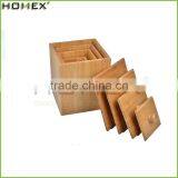 Hot Sale Healthy Bamboo Food Canister With Lid Manufacturers With LFGB/FDA Certificate/Homex_Factory thumbnail-2