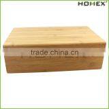 Eco-friendly Personalized Solid Total Bamboo Tea Box With Bamboo Lid Hot Sale/Homex_Factory thumbnail-1