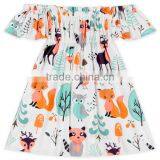 Ruffle Summer Rose Floral Off-Shoulder Flutter Sleeve Dress thumbnail-4