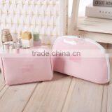 Lovely Princess Pink Carry Makeup Bags PU Cosmetic Bag Toiletry Bag thumbnail-1