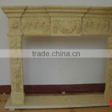 Concise style marble fireplace mantel