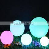Custom Outdoor Garden Plastic Colorful Rgb LED Light Ball Lamp With Rechargeable Battery