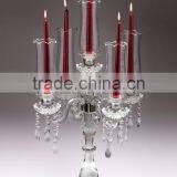 Wholesale Crystal Standing Candleabras With Bowl thumbnail-1