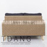 Brandenton Wicker Single Bench - Vietnam Wicker Furniture - Poly Rattan Outdoor Furniture thumbnail-4