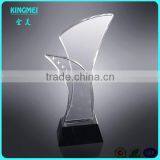 New Design Wholesale Clear Crystal Trophy, Crystal Glass Gift Glass Trophy Blanks thumbnail-5