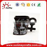 Wholesale Custom High Quality Love Barcelona Souvenir Ceramic Cup for Sale thumbnail-1