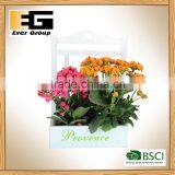 Square Wooden Planter Box, Garden Decor, Restaurant and Wedding Decorations Flowerpot thumbnail-6