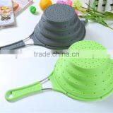 Silicone Foldable Colander Kitchen Tools Strainers Colanders Collapsible thumbnail-5