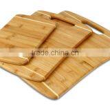Bamboo Cutting Boards - 3Pieces Set, With Handle. thumbnail-1