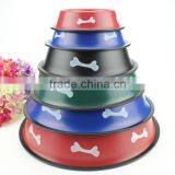 Pet Bowls & Feeder Type Stainless Steel Anti Skid Dog Bowl With Bone Design thumbnail-5