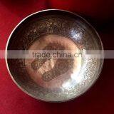 High Quality Big Bowl With Etching & Carving Tibetan Meditation Singing Bowl thumbnail-1