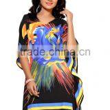 New Design Canvas Crepe Digital Printed Kaftan / Poncho/children Kaftan thumbnail-2