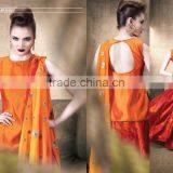 Fancy Embroidery Designer Tops (Dazzling Dupattas With Silk Tops and Printed Skirts. ) thumbnail-1