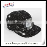 Newest style cosmos printting five panel cap