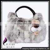 CX-H-36B Factory Direct Sale Girl's Rabbit Fur Bag thumbnail-4