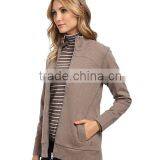 Womens Wholesale Knitted Fleece Jacket Coat for Adults Made in China thumbnail-1