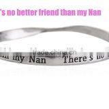 Diy Small Charm Bangle Custom Name Logo Bangle Women Twist Daily Wear Bangles thumbnail-6