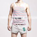 OEM Mens Classic Stripe Athletic Tank Tops thumbnail-2