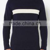 Excellent Navy Cashmere Pullover Wool Sweaters for Men thumbnail-1