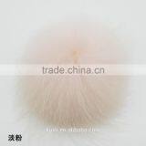 China Handmade Fox Pom Poms With 12cm for Beanie Hat thumbnail-6