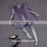 New 2016 Arrival Winter Warm Fashion Women Import Coat Fur Vest High-Grade Faux Fur Coat Fox Fur Long Vest thumbnail-5