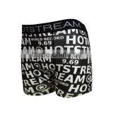 Plastisol Letters Printed Man's Underwear Boxer Cotton Fabric Briefs Shorts thumbnail-5