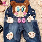 Baby Toddlers Long Pants Jeans Cute Overalls Children Denim Overalls Fashion Strap Jeans thumbnail-2