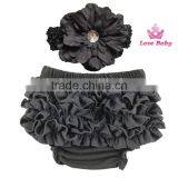 Comfort Toddler Girls Lace Ruffle Shorts Pant 6-18M Bloomers Nappy Cover Tutu Shorts Bottoms LBS5052502 thumbnail-2