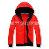 OEM Cheap Custom Heavy Thick Mens Cotton Polyester Fleece Zip Up Sweatshirt and Hoodies thumbnail-1