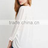 3/4 Sleeves Unlined Semi-sheer Cotton Sarees Blouse Designs for Fashion Woman Blouses thumbnail-3