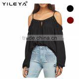 Fashionable Design Ladies Casual Off The Shoulder Top thumbnail-1