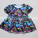 Yawoo Wholesale Chlothing Baby Gown Newborn Clothes New Print Tunic Shirts Ruffle Style Child Clothes thumbnail-3
