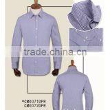 Wholesale High Quality 100% Cotton Checked Long Sleeve Spread Collar Made to Measure Custom Mens Dress Shirt thumbnail-1