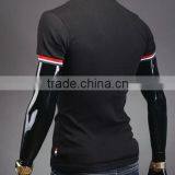 Wholesale Fashion Casual V Neck Men Tshirt Made in China thumbnail-6