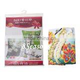 Multicolor Flower Pattern Square Throw Pillow Cotton Chinese Cross Stitch Patterns thumbnail-2